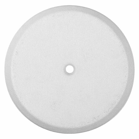 AMERICAN BUILT PRO Clean-Out Cover Plate, 7-1/4 in. Diameter Plastic Flat White 107FW P1